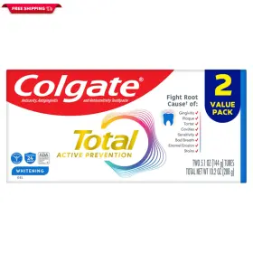61045407 PALMOLIVE Total Whitening Gel Toothpaste Tube Pack