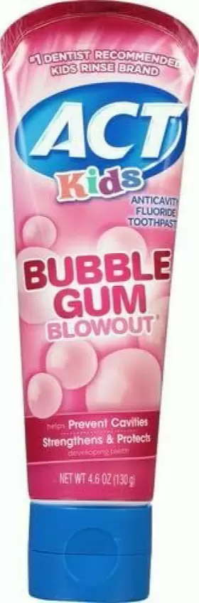 041167094228 ACT Kids Anticavity Fluoride Toothpaste Bubble #2