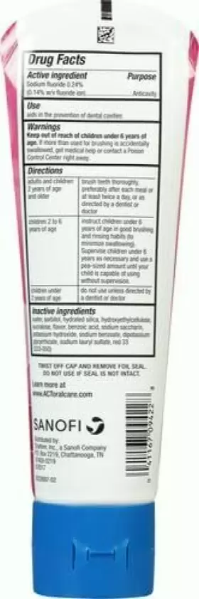 041167094228 ACT Kids Anticavity Fluoride Toothpaste Bubble #3
