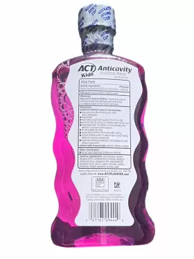 041167094440 ACT Kids Anti Cavity Fluoride Rinse Bubble Gum #2