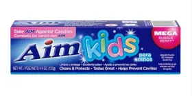 00062-1 AIM Pack Kids Bubbleberry Gel Anti Cavity Toothpaste #3