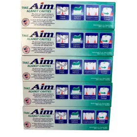 033200700128 AIM Benefit Gel Toothpaste Pack Whitening #2