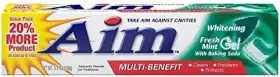 127795 AIM Anticavity Fluoride Toothpaste Gel Pack