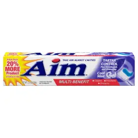260861 AIM Tartar Control Anticavity Fluoride Toothpaste Gel