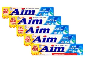 418422 AIM Benefit Toothpaste Cavity Strengthening Gel