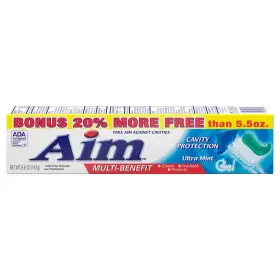 697111972250 AIM Toothpaste Benefit Cavity Ultra Gel Pack