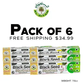 703230455526 AL RIYAN Seed Moringa Toothpaste Pack Fluoride
