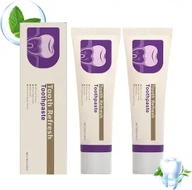 B0FSXFZ5FC AM Pack Whitening Toothpaste Breath Stain Removal