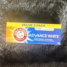 Arm & Hammer Ll5910 And Advance White Clean Mint Fluoride Whitening Toothpaste 2-pack 6 Oz