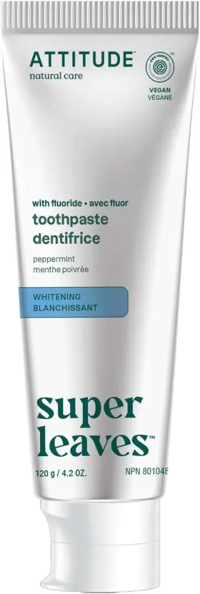 16731 ATTITUDE Whitening Toothpaste Fluoride Peppermint Pack