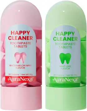 744759925053 AURANEXA Happy Cleaner Toothpaste Tablets Pack
