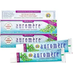 051162847519 AUROMERE Ayurvedic Herbal Toothpaste Vegan Gmo