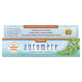 696449699402 AUROMERE Ayurvedic Herbal Toothpaste Classic