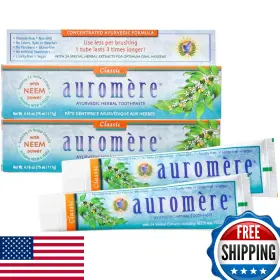 B01FHWEZP6 AUROMERE Ayurvedic Herbal Toothpaste Classic Vegan