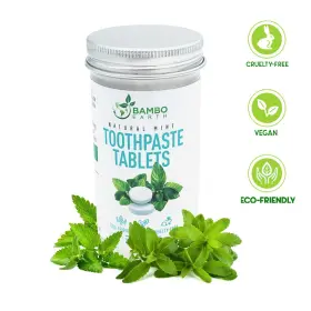 727295492463 BAMBOEARTH Pack Natural Toothpaste Bits Chewable #2