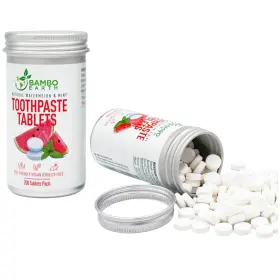 727295492487 BAMBOEARTH Pack Natural Toothpaste Bits Chewable