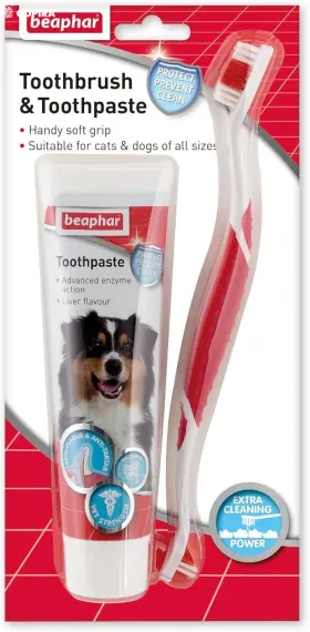 15303 BEAPHAR Toothbrush Toothpaste Pack Kit