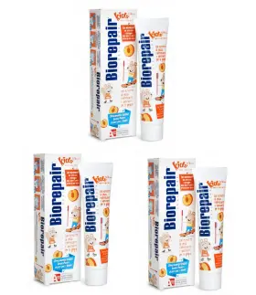 979377722 BIOREPAIR Kids Oral Care Toothpaste Peach Pack