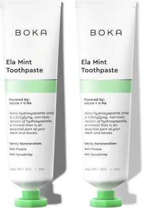 850049238144 BOKA Fluoride Travel Toothpaste Nano Pack Ela