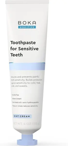 850049838528 BOKA Toothpaste Sensitive Relief Fluoride Pack