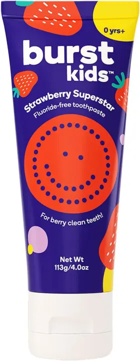 313101650648 BURST Fluoride Kids Toothpaste Great Tasting Dye