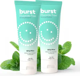 744110338072 BURST Fluoride Whitening Toothpaste Stain Pack