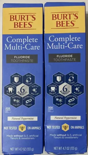 030772059227 BURTS BEES Care Fluoride Toothpaste Peppermint #3