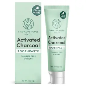 649615911228 CHARCOAL HOUSE Whitening Toothpaste Fluoride