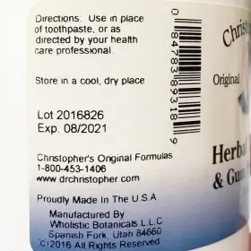 683615374812 CHRISTOPHERS ORIGINAL FORMULAS Gum Pack #2