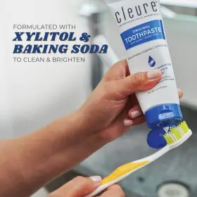 718415510563 CLEURE Natural Toothpaste Flavor Fluoride Whiten #3