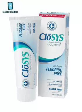 1C-34-24R CLOSYS Fluoride Toothpaste Travel Gentle Tsa Compli