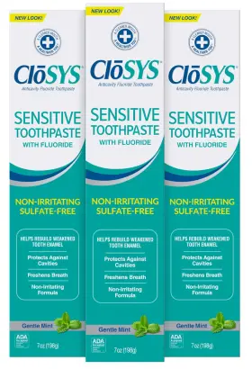 CLT-SF7-00170 CLOSYS Fluoride Toothpaste Pack Gentle Pro