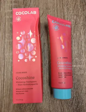 850063744492 COCOLAB Cocoshine Fluoride Toothpaste Lychee Box