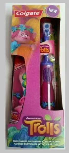 Trolls COLGATE Toothbrush Set Dreamworks