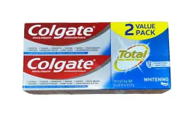 035000463920 COLGATE Toothpaste Total Whitening Tubes Gluten
