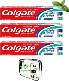 035000512031 COLGATE Triple Action Toothpaste Eco Tsa Travel