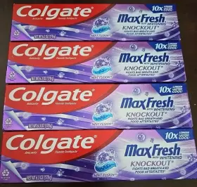 035000996640 COLGATE Whitening Knockout Toothpastes