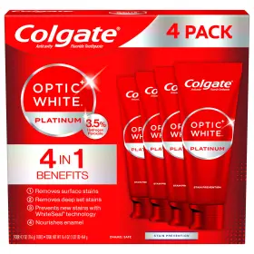 313042976906 COLGATE Optic Platinum Toothpaste Deeply Whitens