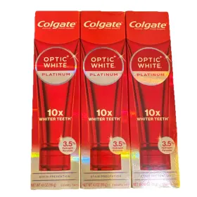 61007671 COLGATE Optic Platinum Fluoride Toothpaste Whitening