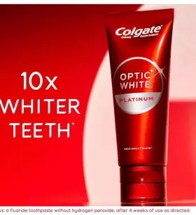 61042187 COLGATE Optic Platinum Whitening Toothpaste #2