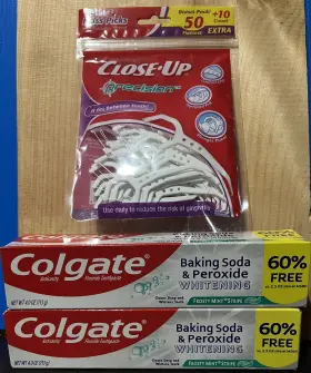 2-PK COLGATE Toothpaste Whitening Baking Soda Peroxide Cavity