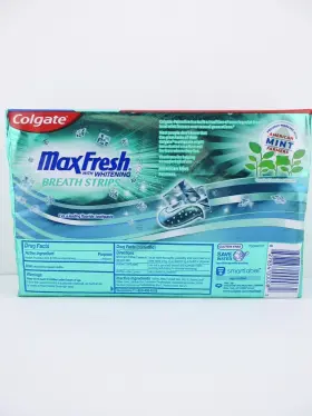 827854000082 COLGATE Whitening Breath Strips Clean Total #3