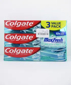 827854000082 COLGATE Whitening Breath Strips Clean Total