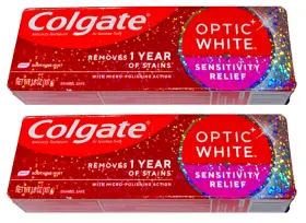 TOOTHPASTE-2 COLGATE Optic Sensitivity Relief Whitening Pack