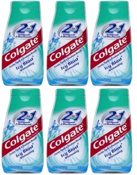 B001ET72V6 COLGATE Toothpaste Mouthwash Whitening Tubes Icy