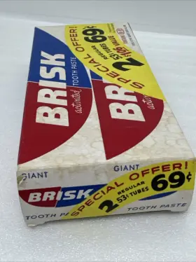 BR-85 COLGATE Brisk Toothpaste Palmolive Tubes #2