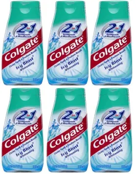 PPAX1134040 COLGATE Toothpaste Mouthwash Whitening Tubes Icy