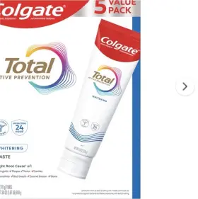 PS0707819 COLGATE Total Whitening Toothpaste Pack