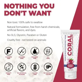 Nsbndl CORAL WHITE Nano Bubble Berry Kids Toothpaste Natural #3