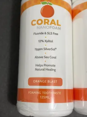 899722000845 CORAL WHITE Nano Foaming Blast Toothpaste #2
